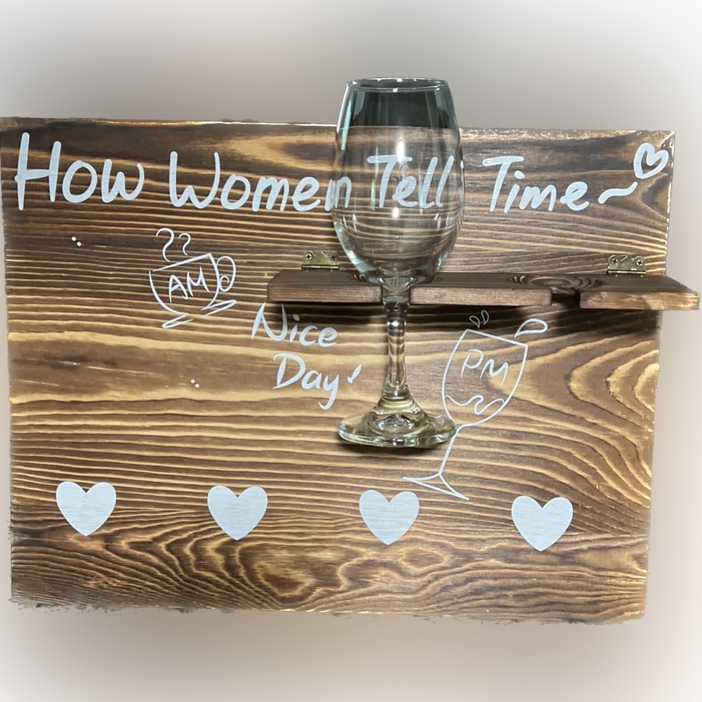 “NIB”Funistree How Women Tell Time Wall Decor. Glass not included!
